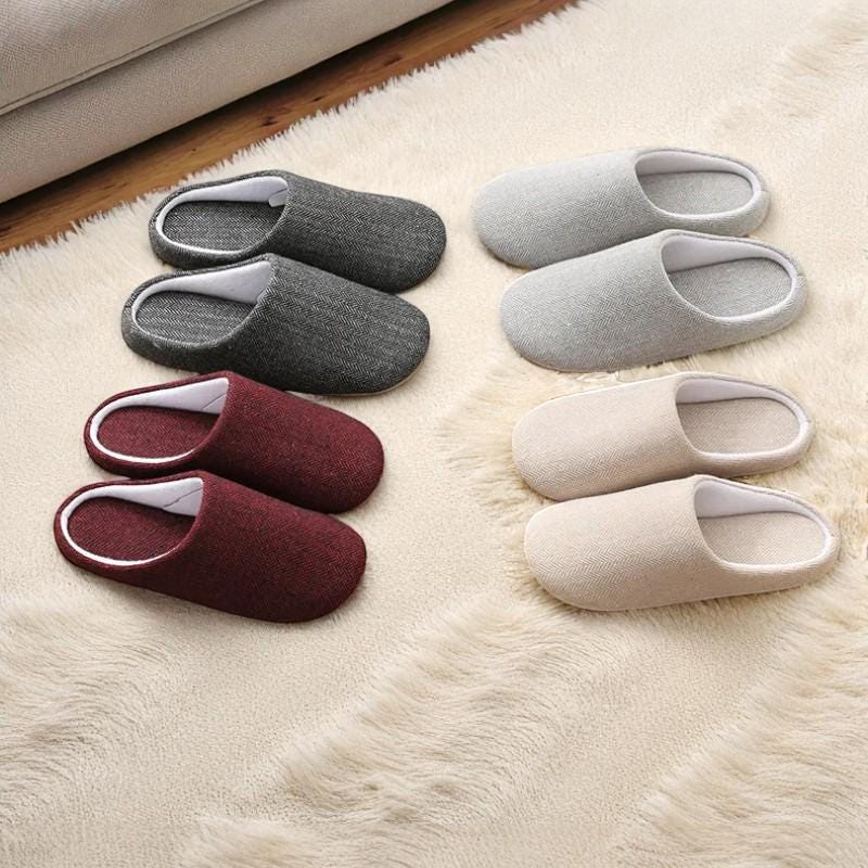 Women’s Universal Plush Winter House Slippers – Insulated Cotton Indoor Shoes with Non-Slip Sole